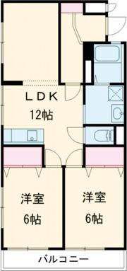 黒沢マンションの間取り画像