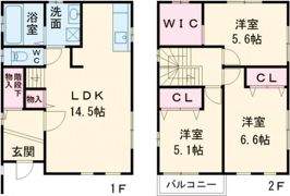 フジパレス戸建賃貸東池尻の間取り画像