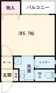 エターナルシー明石の間取り画像