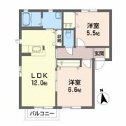 ラフィーネ笹谷の間取り画像