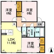 セントグランモア Aの間取り画像