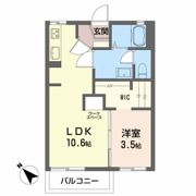 フレグランス上大沢Aの間取り画像