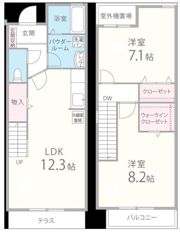 ウィステリア 菜花の間取り画像