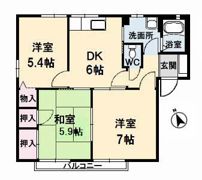 シャーメゾン吉山 B棟の間取り画像