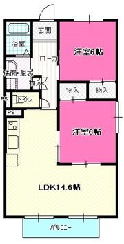 コーポマグノリアの間取り画像