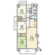 バンベール芝田の間取り画像