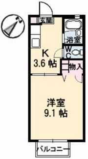 アブニール宮島口 A棟の間取り画像