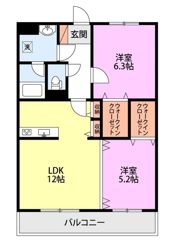 RESIDENCE Hill West裏館の間取り画像