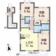 シャーメゾン万々Ⅰの間取り画像