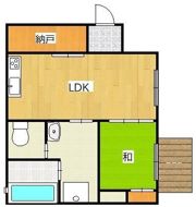 家代の里戸建借家の間取り画像