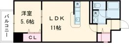 西蟹屋K.Kビルの間取り画像