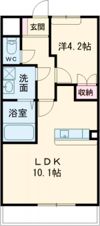 エルビス今里Ⅲの間取り画像