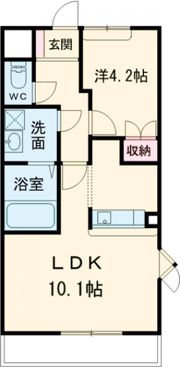 エルビス今里Ⅲの間取り画像