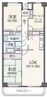 ベルフォーレ新百合ヶ丘の間取り画像