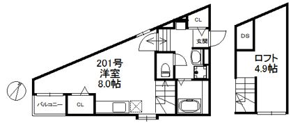 ベラジオ南福岡の間取り画像