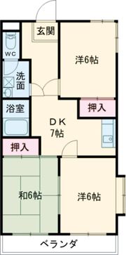 リバーハイツ青柳の間取り画像