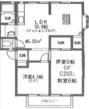 サニーヒルズ C棟の間取り画像