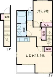 ヴェルジェⅡの間取り画像