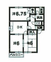 コーポオカリナの間取り画像