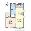 ベレオ咲田の間取り画像