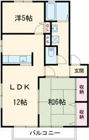 翠ハイツCの間取り画像