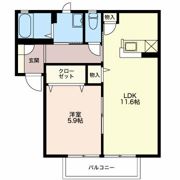 パルコート Aの間取り画像