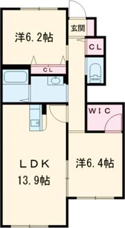 ヴィラーチェ Bの間取り画像
