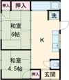 松尾貸家の間取り画像