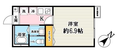 Oak川越新河岸の間取り画像