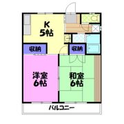 鈴富ハイツの間取り画像