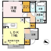ロザージュKの間取り画像