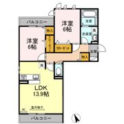 D-roomCⅢの間取り画像