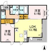 Sejour木之庄Ⅱの間取り画像