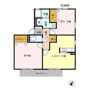 エバーグリーン Aの間取り画像