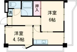 栗林ハイツの間取り画像