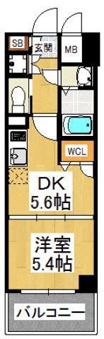 イルマーレ博多の間取り画像