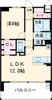 グランパセオ名駅那古野の間取り画像