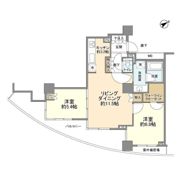 ドレッセ目黒インプレスタワーの間取り画像