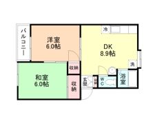 コーポマウントビュー Dの間取り画像