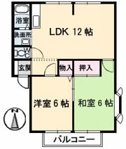 グリーンヒルズ太田 A棟の間取り画像