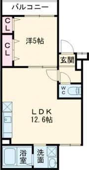 フジパレス池田石橋Ⅲ番館の間取り画像
