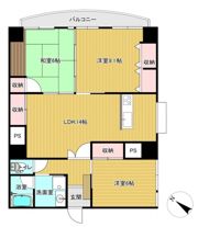 マーキュリーシティ壱番館の間取り画像