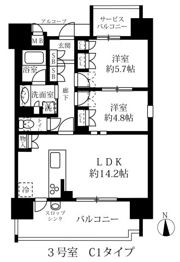 グランパセオ名駅那古野の間取り画像