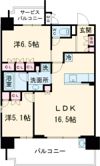 グランパセオ名駅那古野の間取り画像