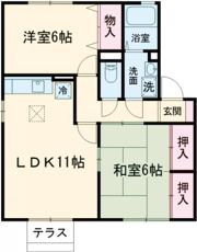エスポワール B棟の間取り画像