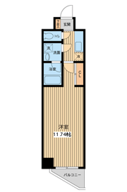 プロスペクト門前仲町の間取り画像