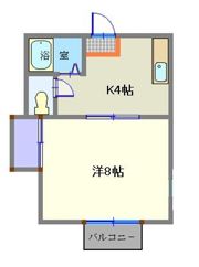 大和町ハイツの間取り画像