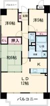 ダイアパレス木太三番館の間取り画像