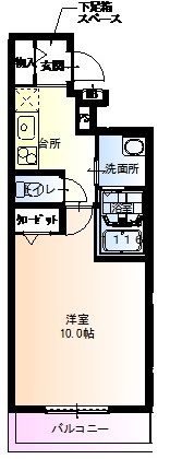 フジパレス河内花園の間取り画像