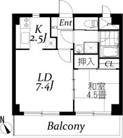 チェスターハウス鶴見の間取り画像